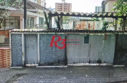 Terreno à venda, 240 m² por R$ 870.000,00 - Embaré - Santos/SP