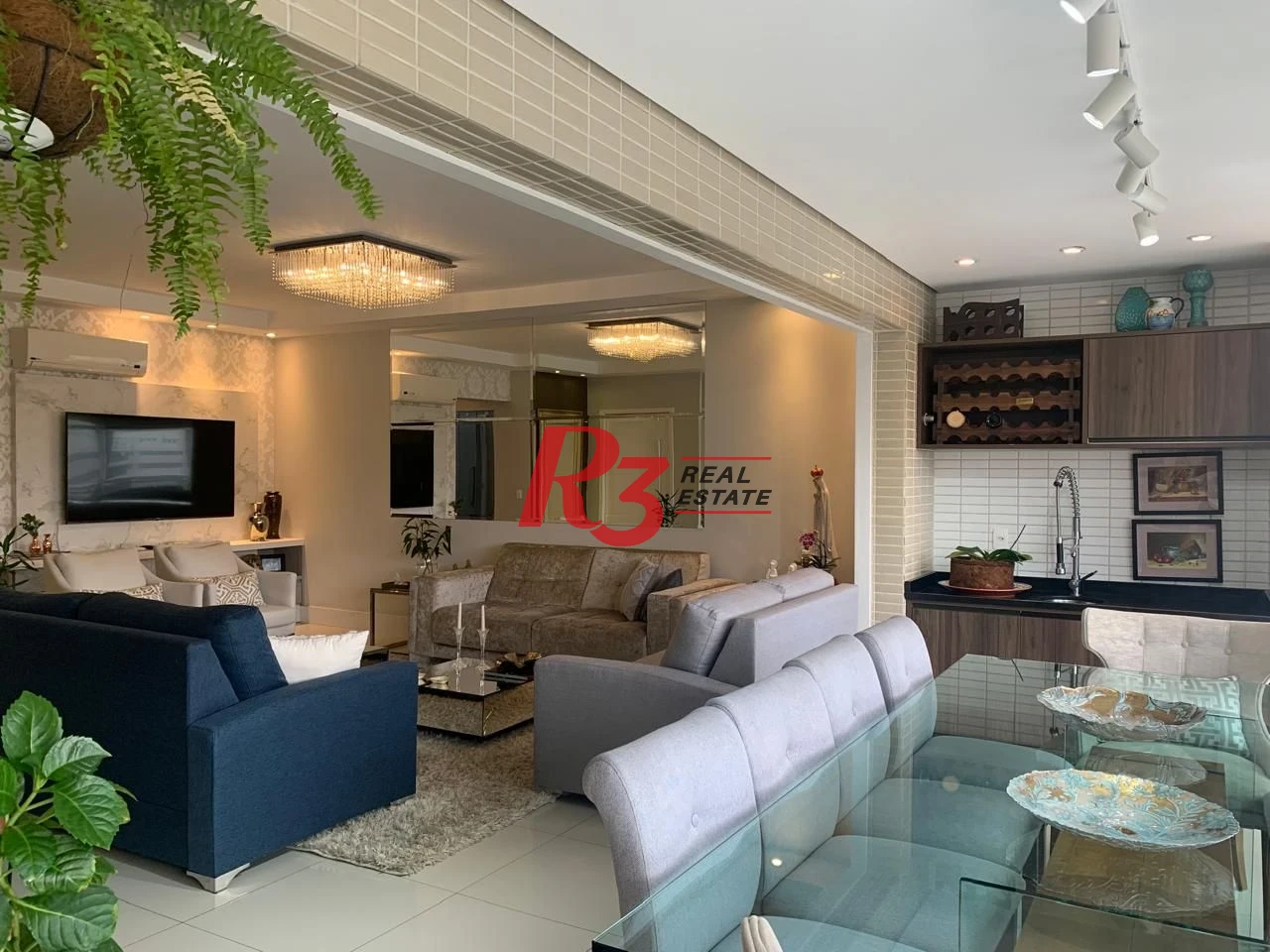 Apartamento para alugar, 181 m² por R$ 17.790,00/mês - Gonzaga - Santos/SP
