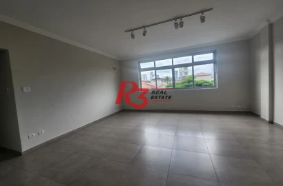 Apartamento com 3 dormitórios à venda, 121 m² por R$ 890.000,00 - Embaré - Santos/SP