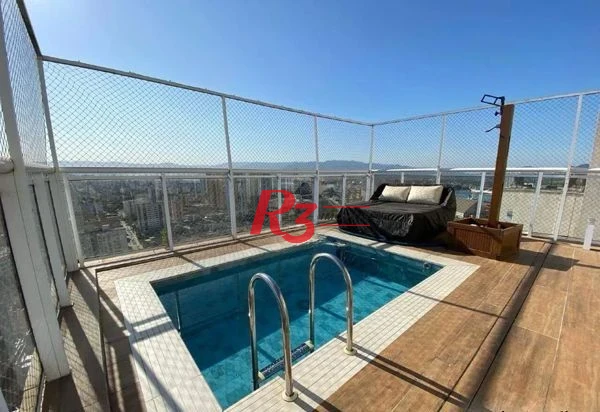 Cobertura à venda, 370 m² por R$ 6.900.000,00 - Ponta da Praia - Santos/SP
