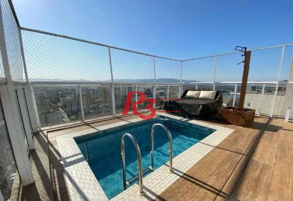 Cobertura à venda, 370 m² por R$ 6.900.000,00 - Ponta da Praia - Santos/SP