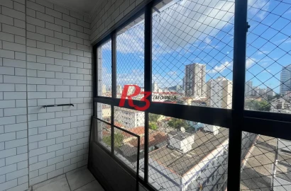 Apartamento com 2 dormitórios à venda, 100 m² por R$ 410.000,00 - Ponta da Praia - Santos/SP