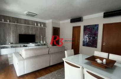 Apartamento, 160 m² - venda por R$ 2.550.000,00 ou aluguel por R$ 15.000,00/mês - Embaré - Santos/SP
