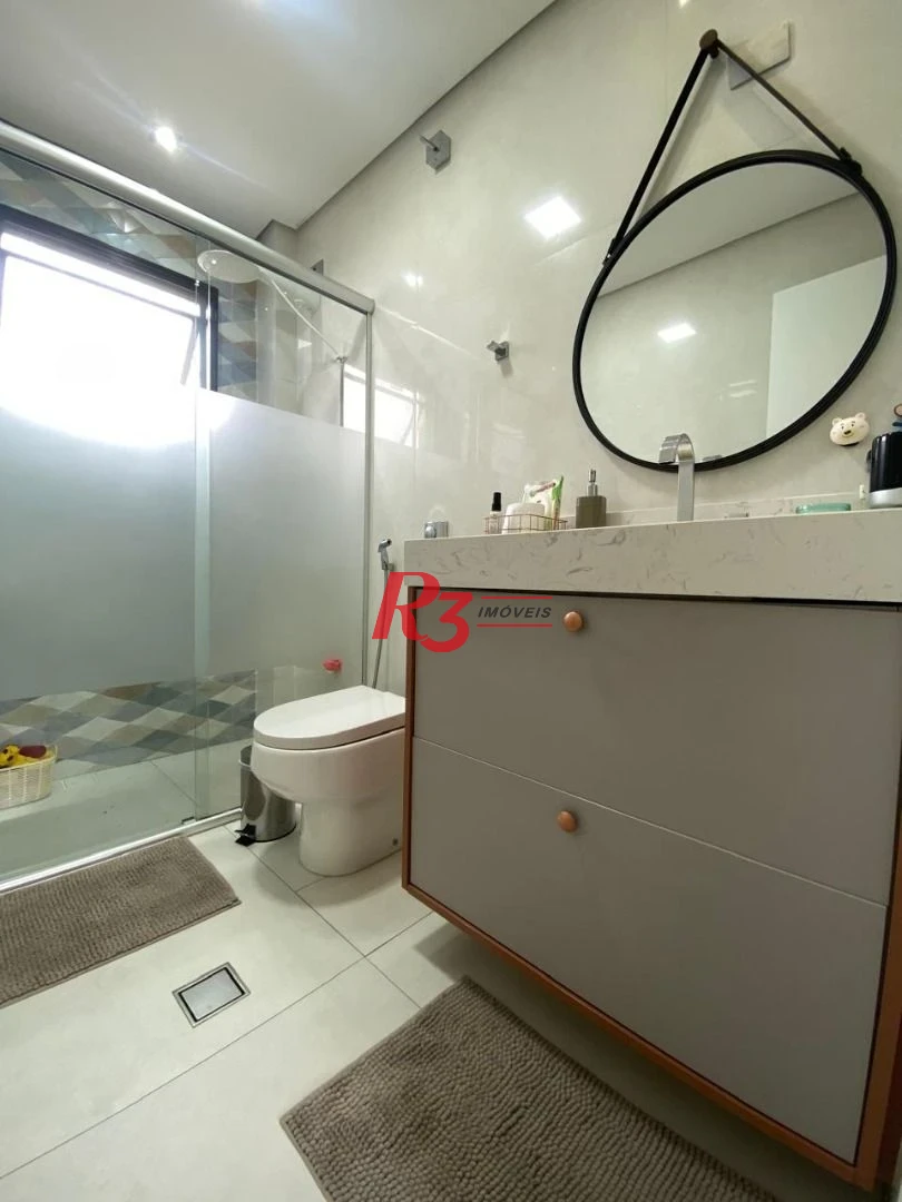 Apartamento à venda, 134 m² por R$ 910.000,00 - Pompéia - Santos/SP