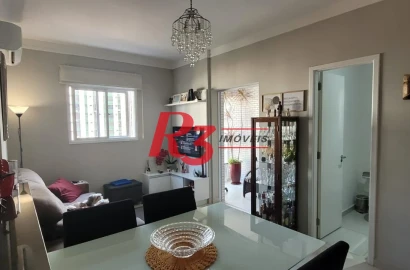 Apartamento com 2 dormitórios à venda, 69 m² por R$ 960.000,00 - Boqueirão - Santos/SP