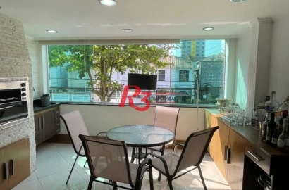 Boqueirão - 1 vaga  - Apartartamento de 2 dormitórios( atualmente revertido para 1 ) totalmente reformado - com planejados e churrasqueira