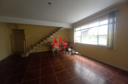 Sobrado para alugar, 227 m² por R$ 12.000,00/mês - Boqueirão - Santos/SP
