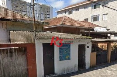 Terreno à venda, 300 m² por R$ 1.170.000,00 - Ponta da Praia - Santos/SP