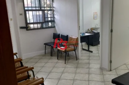Sala à venda, 90 m² por R$ 380.000,00 - Marapé - Santos/SP