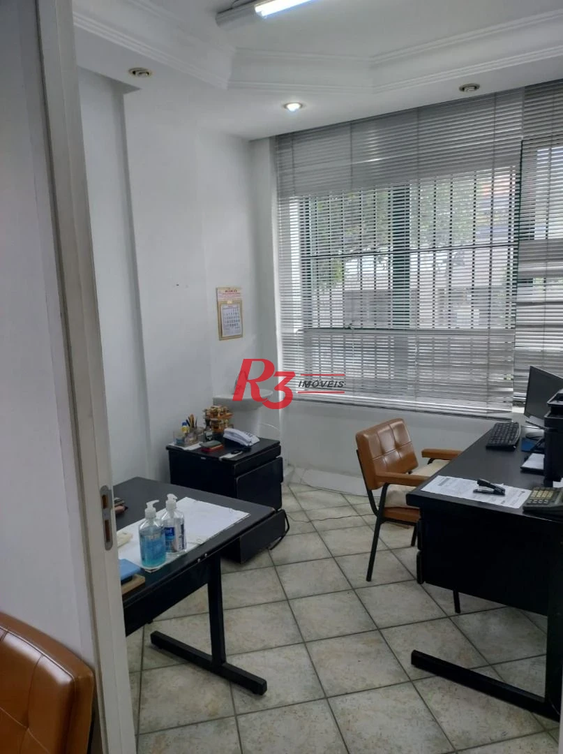 Sala à venda, 90 m² por R$ 380.000,00 - Marapé - Santos/SP