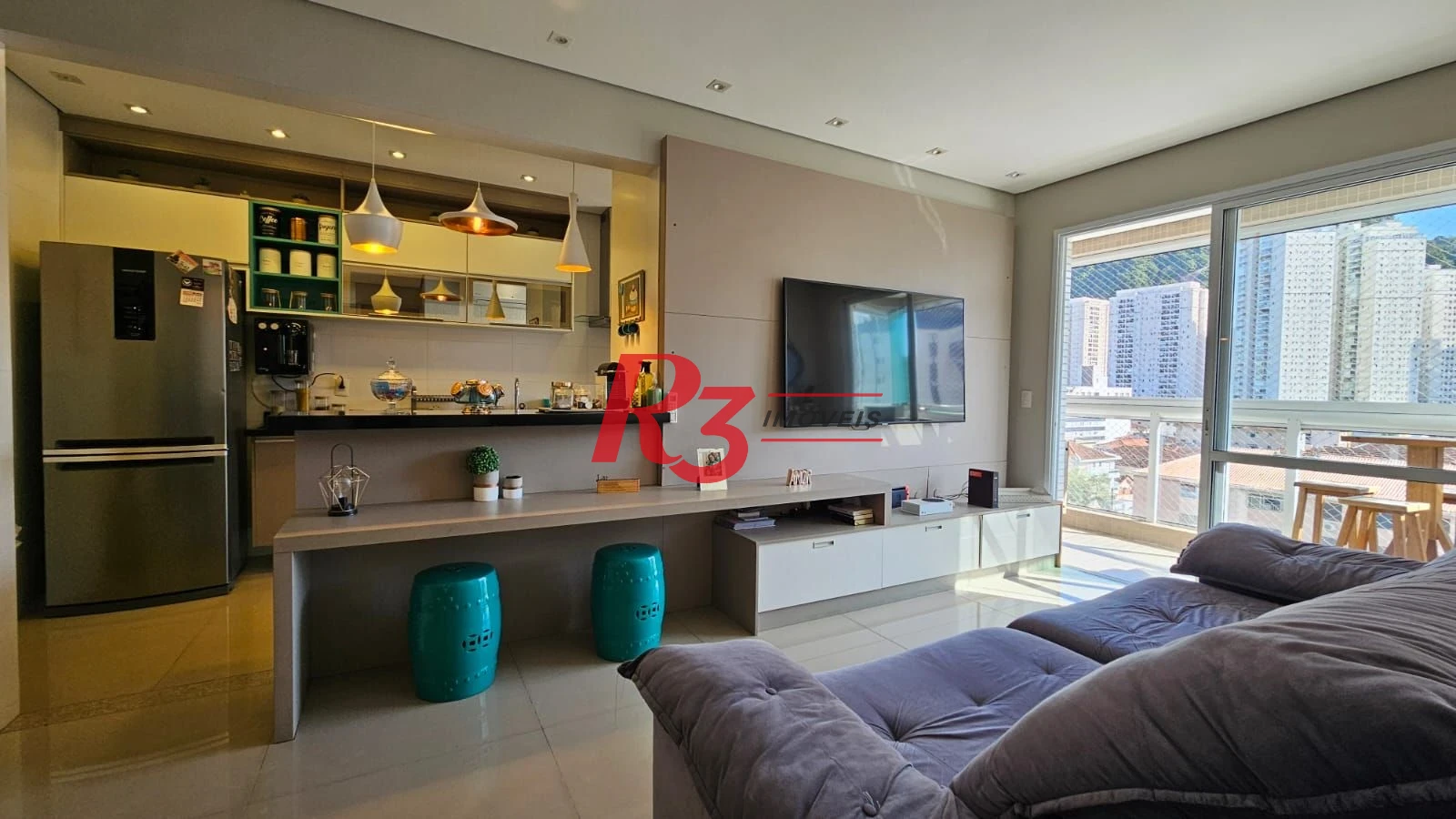 Apartamento com 2 dormitórios à venda, 85 m² por R$ 929.000,00 - Marapé - Santos/SP