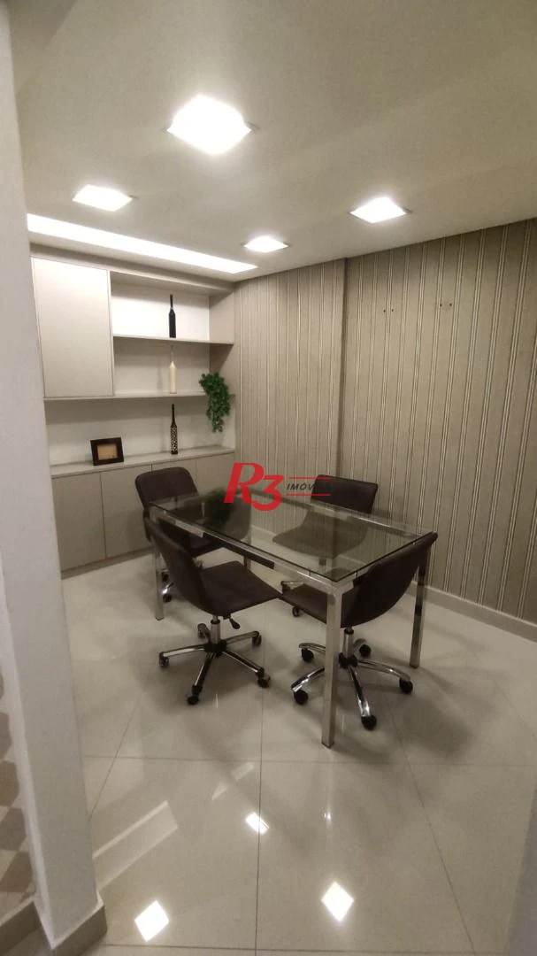 Sala para alugar, 45 m² por R$ 3.500,00/mês - Marapé - Santos/SP