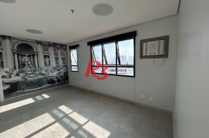 Sala, 46 m² - venda por R$ 280.000,00 ou aluguel por R$ 2.800,00/mês - Macuco - Santos/SP