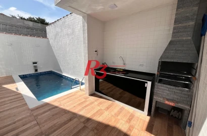 Casa com 3 dormitórios à venda, 115 m² por R$ 1.290.000,00 - Embaré - Santos/SP