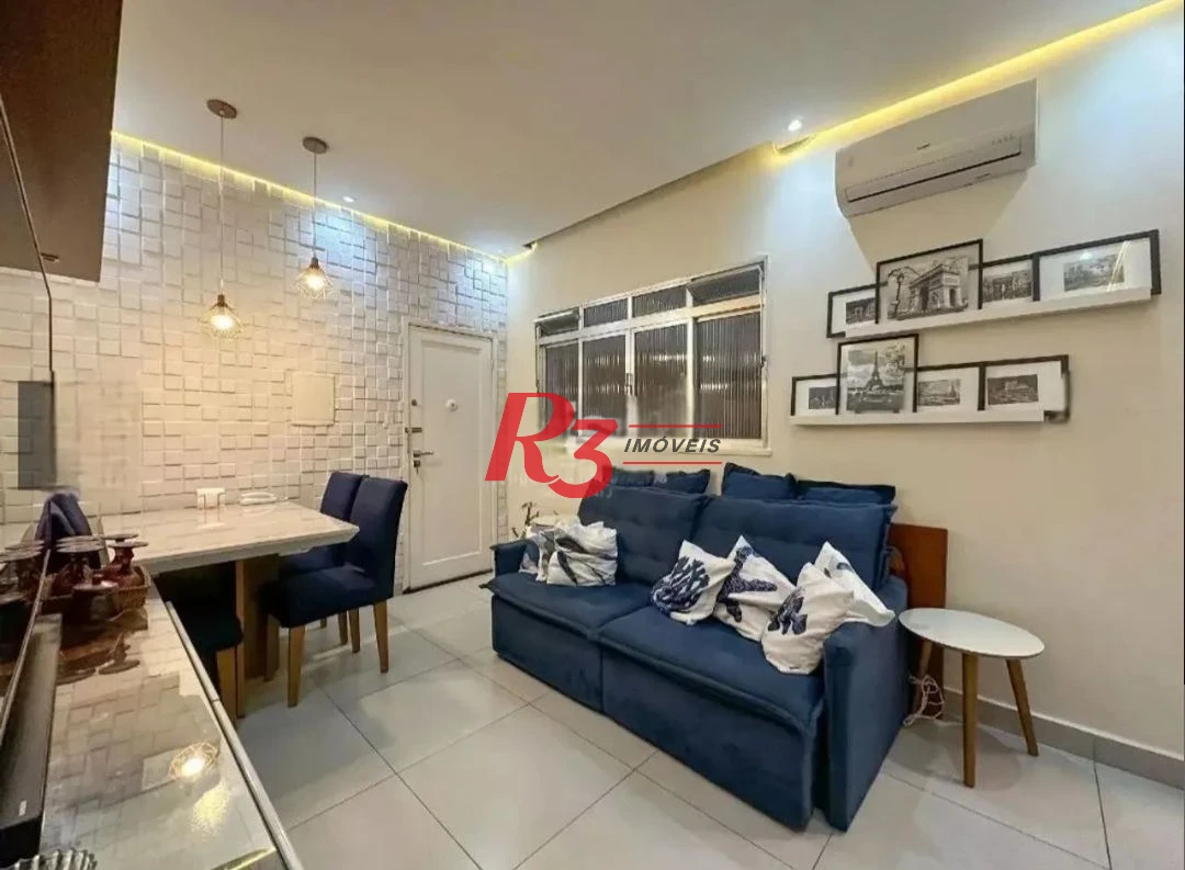 Apartamento com 2 dormitórios à venda, 66 m² por R$ 490.000,00 - Embaré - Santos/SP