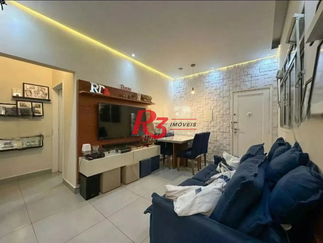 Apartamento com 2 dormitórios à venda, 66 m² por R$ 490.000,00 - Embaré - Santos/SP