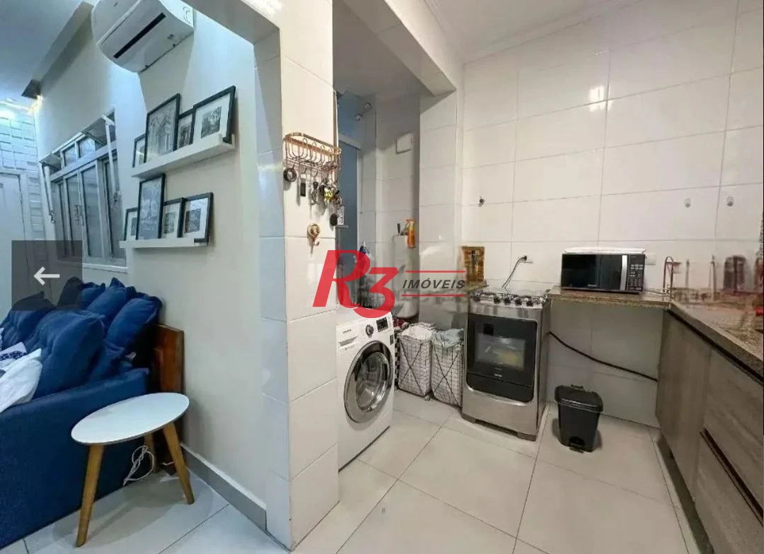 Apartamento com 2 dormitórios à venda, 66 m² por R$ 490.000,00 - Embaré - Santos/SP