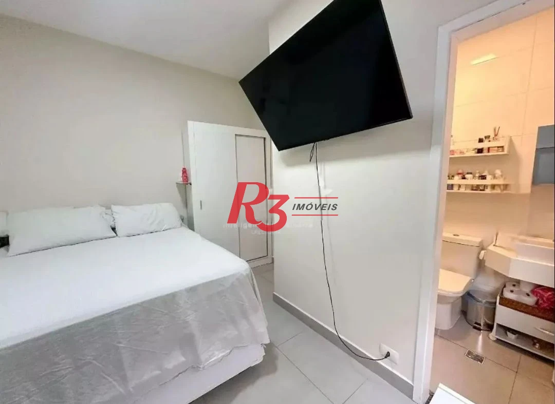 Apartamento com 2 dormitórios à venda, 66 m² por R$ 490.000,00 - Embaré - Santos/SP
