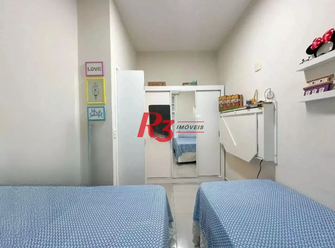 Apartamento com 2 dormitórios à venda, 66 m² por R$ 490.000,00 - Embaré - Santos/SP