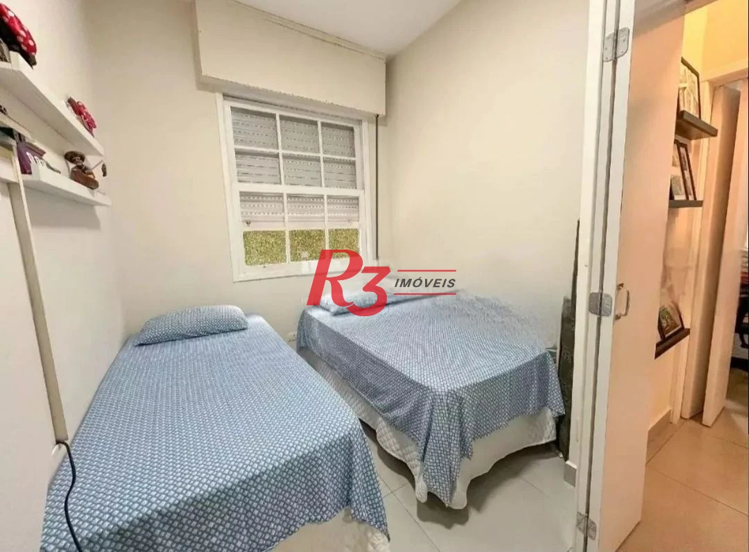 Apartamento com 2 dormitórios à venda, 66 m² por R$ 490.000,00 - Embaré - Santos/SP