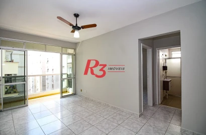 Apartamento com 1 quarto para alugar, 65 m² por R$ 3.870/mês - Boqueirão - Santos/SP