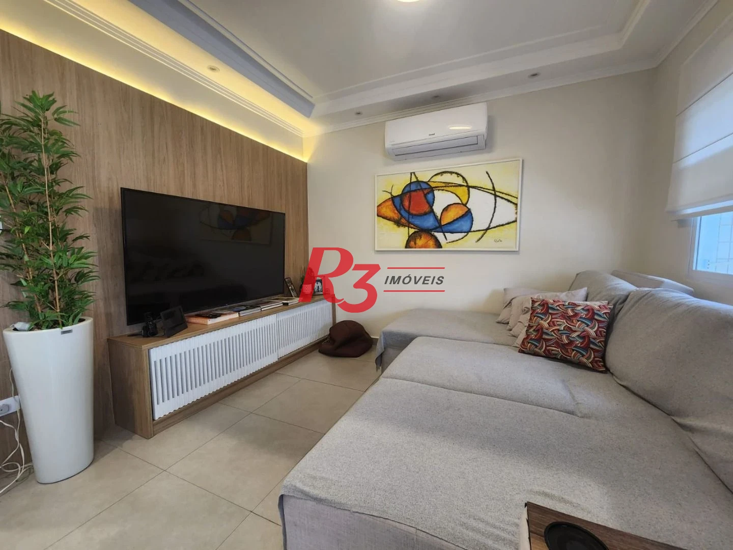 Apartamento com 1 dormitório para alugar, 101 m² por R$ 6.200,00/mês - Campo Grande - Santos/SP