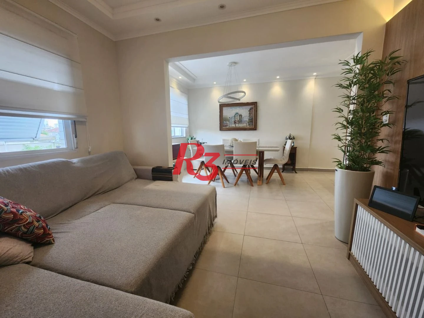 Apartamento com 1 dormitório para alugar, 101 m² por R$ 6.200,00/mês - Campo Grande - Santos/SP