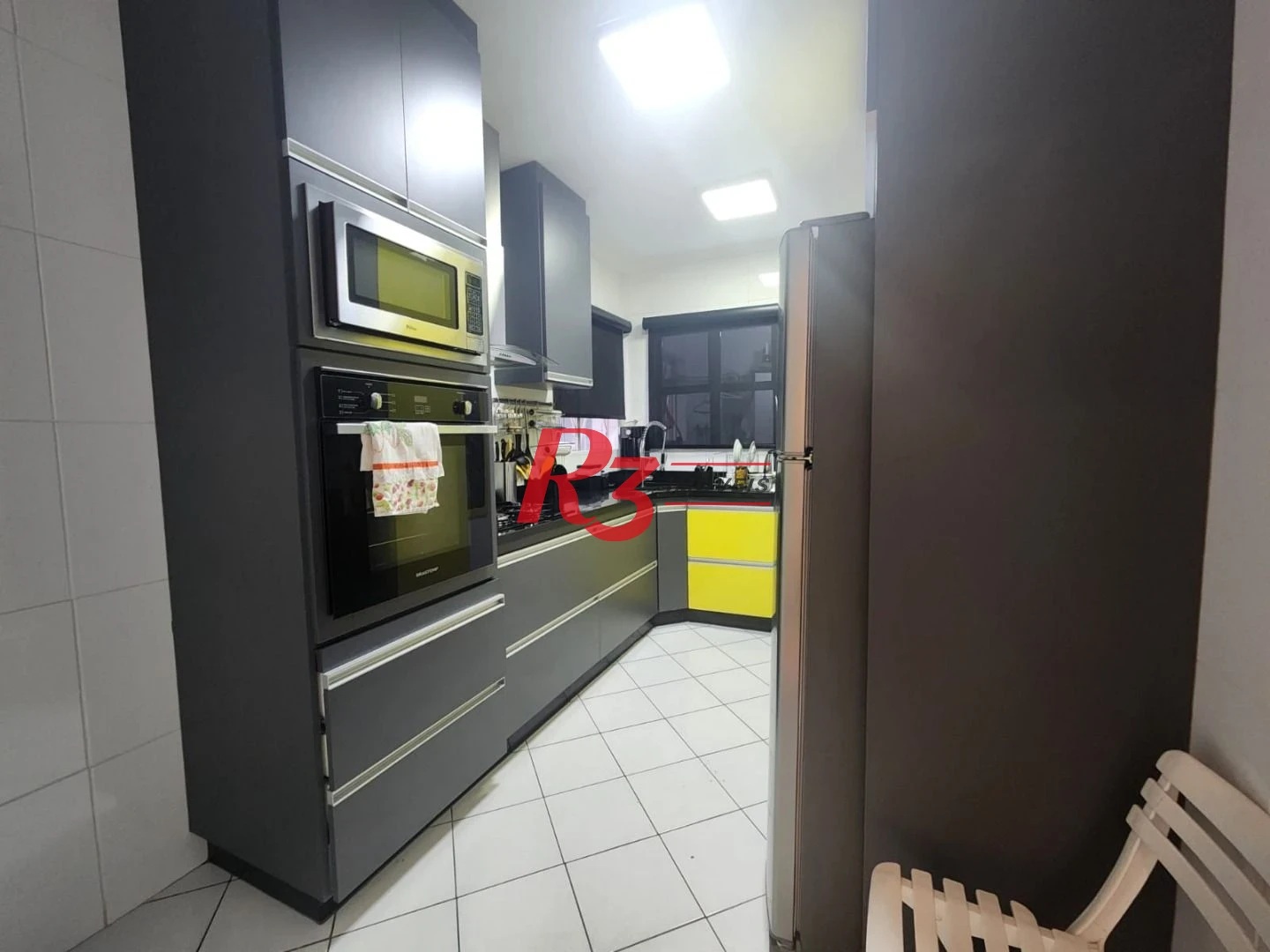 Apartamento com 1 dormitório para alugar, 101 m² por R$ 6.200,00/mês - Campo Grande - Santos/SP