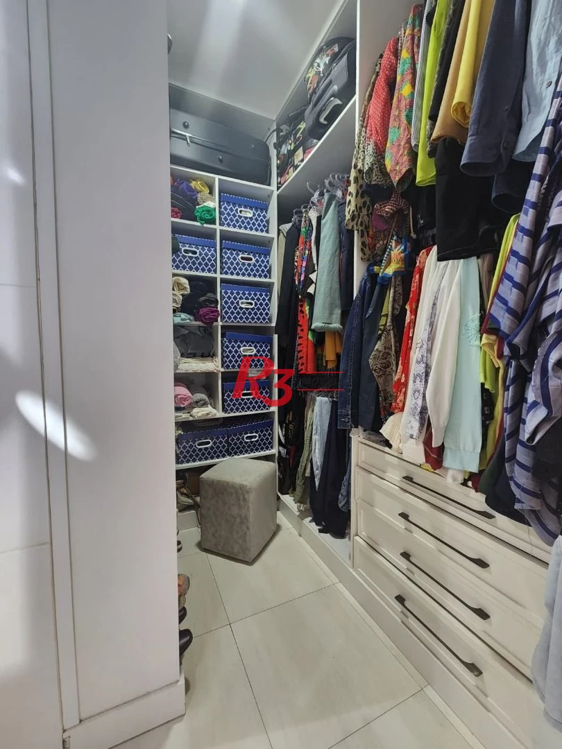Apartamento com 1 dormitório para alugar, 101 m² por R$ 6.200,00/mês - Campo Grande - Santos/SP