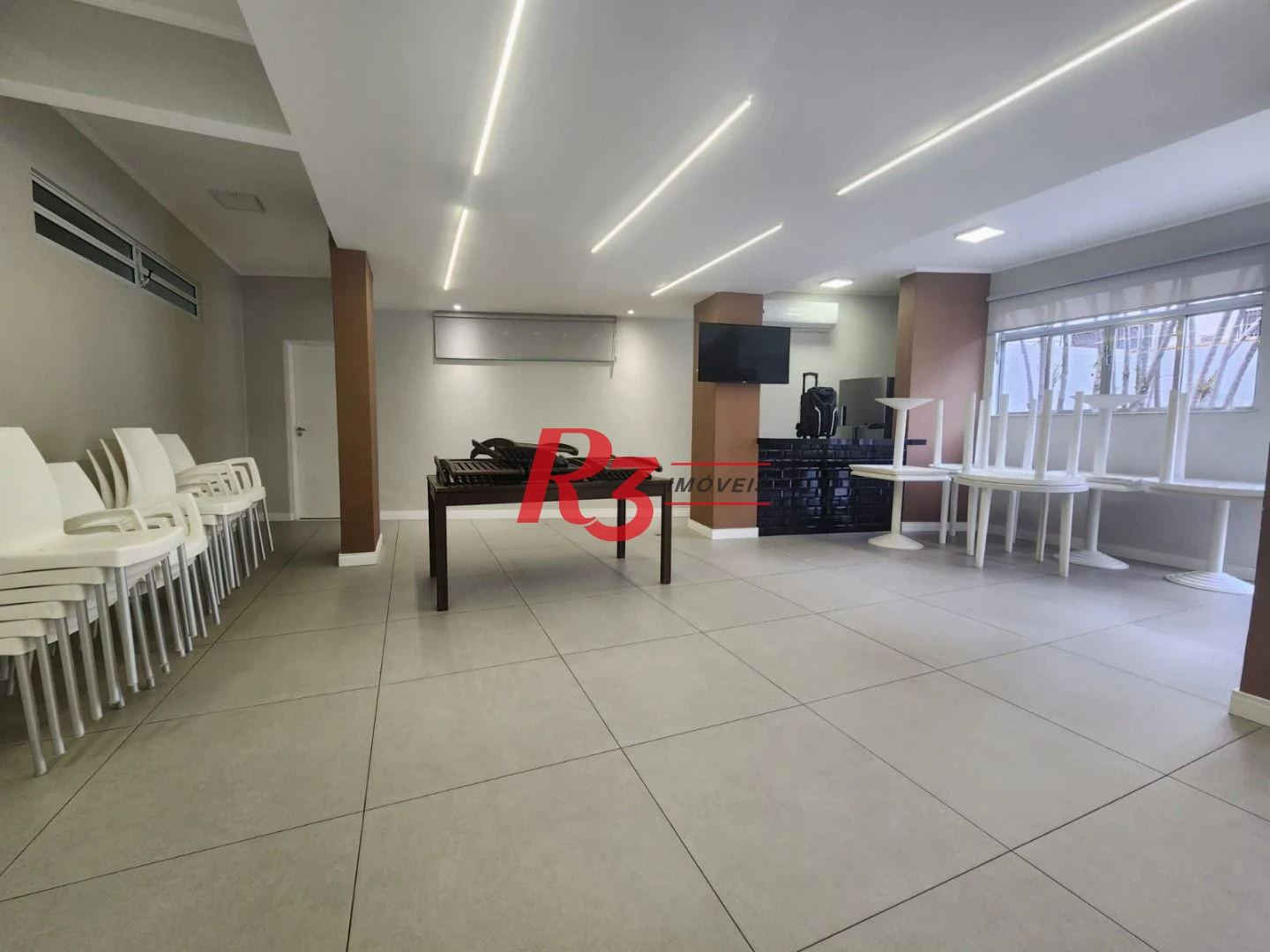 Apartamento com 1 dormitório para alugar, 101 m² por R$ 6.200,00/mês - Campo Grande - Santos/SP