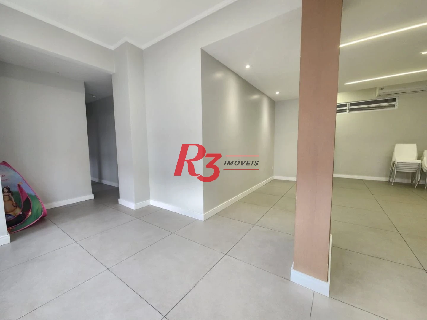 Apartamento com 1 dormitório para alugar, 101 m² por R$ 6.200,00/mês - Campo Grande - Santos/SP