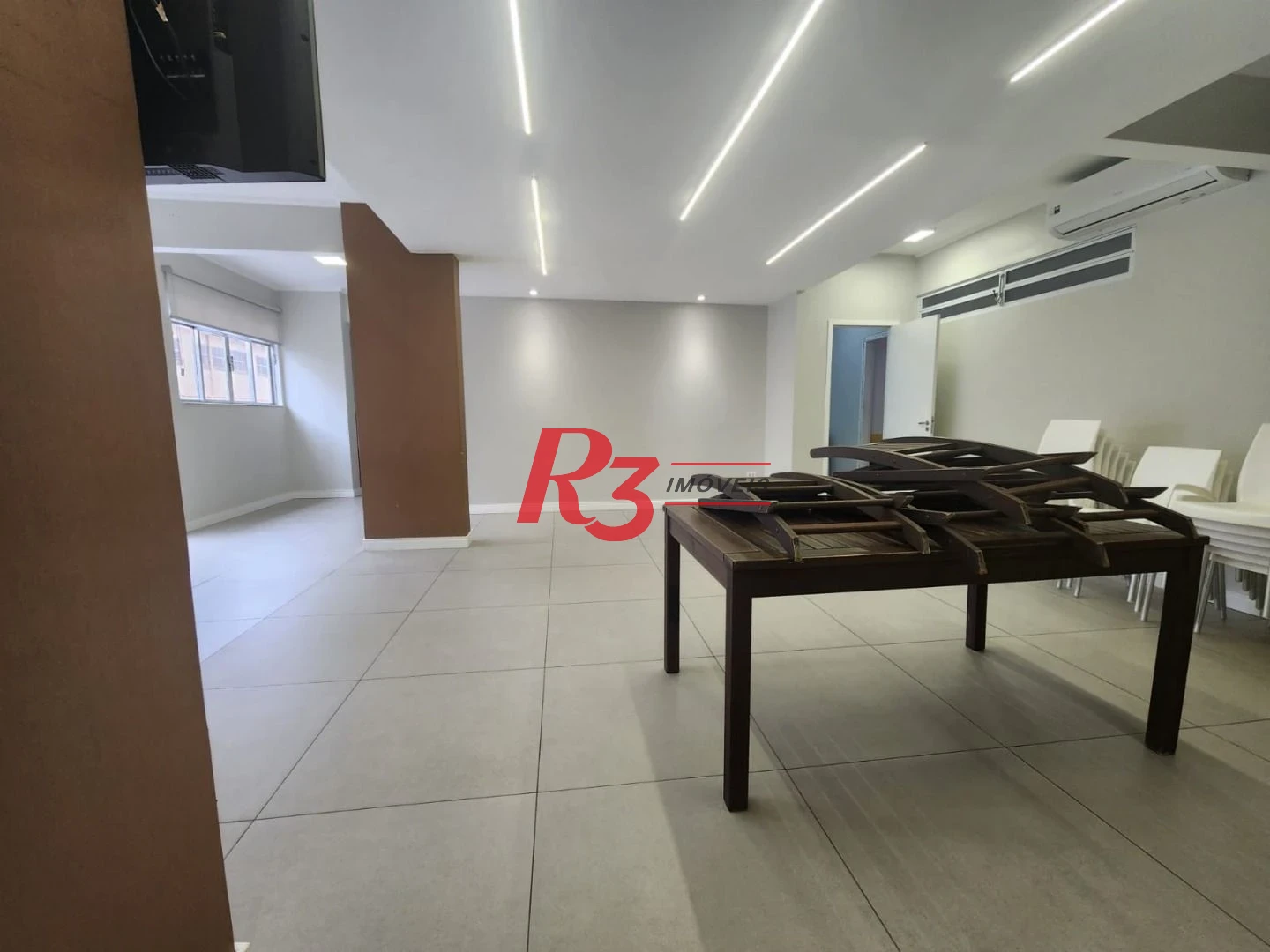 Apartamento com 1 dormitório para alugar, 101 m² por R$ 6.200,00/mês - Campo Grande - Santos/SP