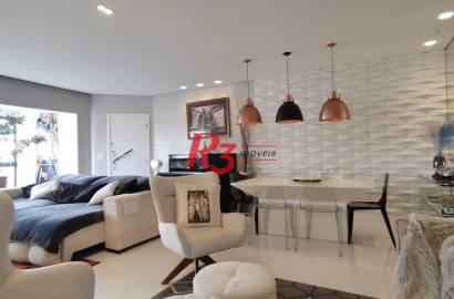 Apartamento com 3 dormitórios à venda, 170 m² por R$ 2.350.000,00 - Gonzaga - Santos/SP