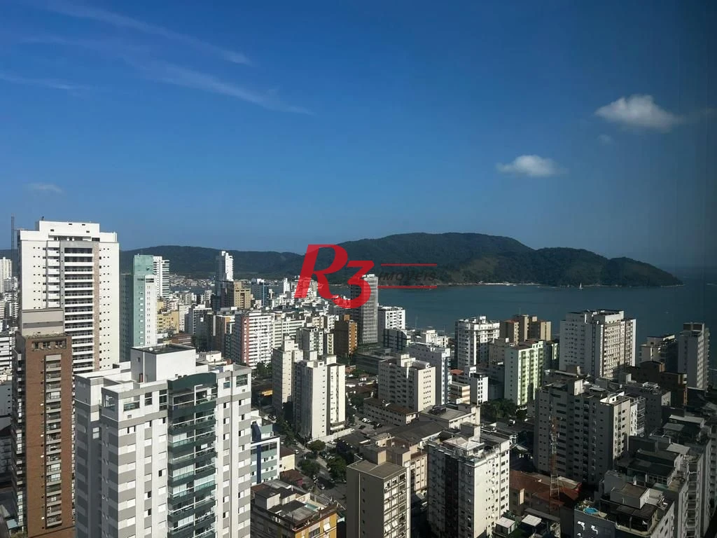 Apartamento para alugar, 106 m² por R$ 9.000,00/mês - Aparecida - Santos/SP