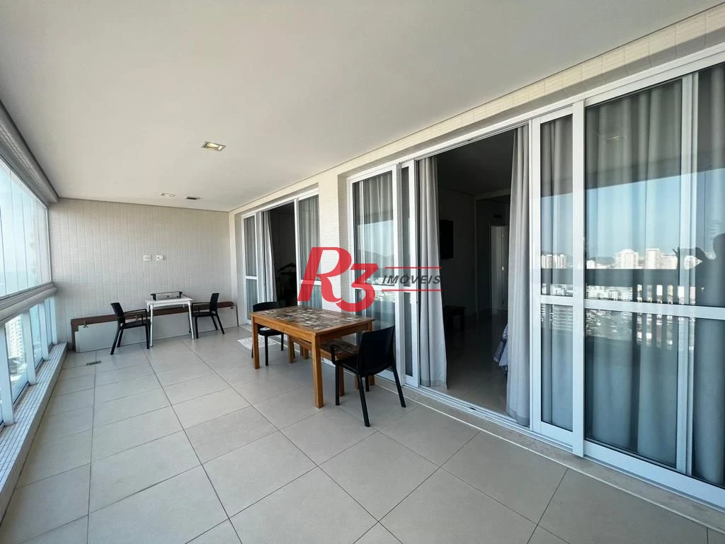 Apartamento para alugar, 106 m² por R$ 9.000,00/mês - Aparecida - Santos/SP