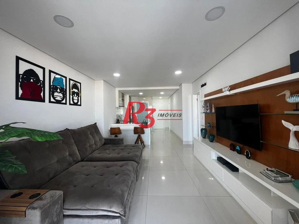 Apartamento para alugar, 106 m² por R$ 9.000,00/mês - Aparecida - Santos/SP
