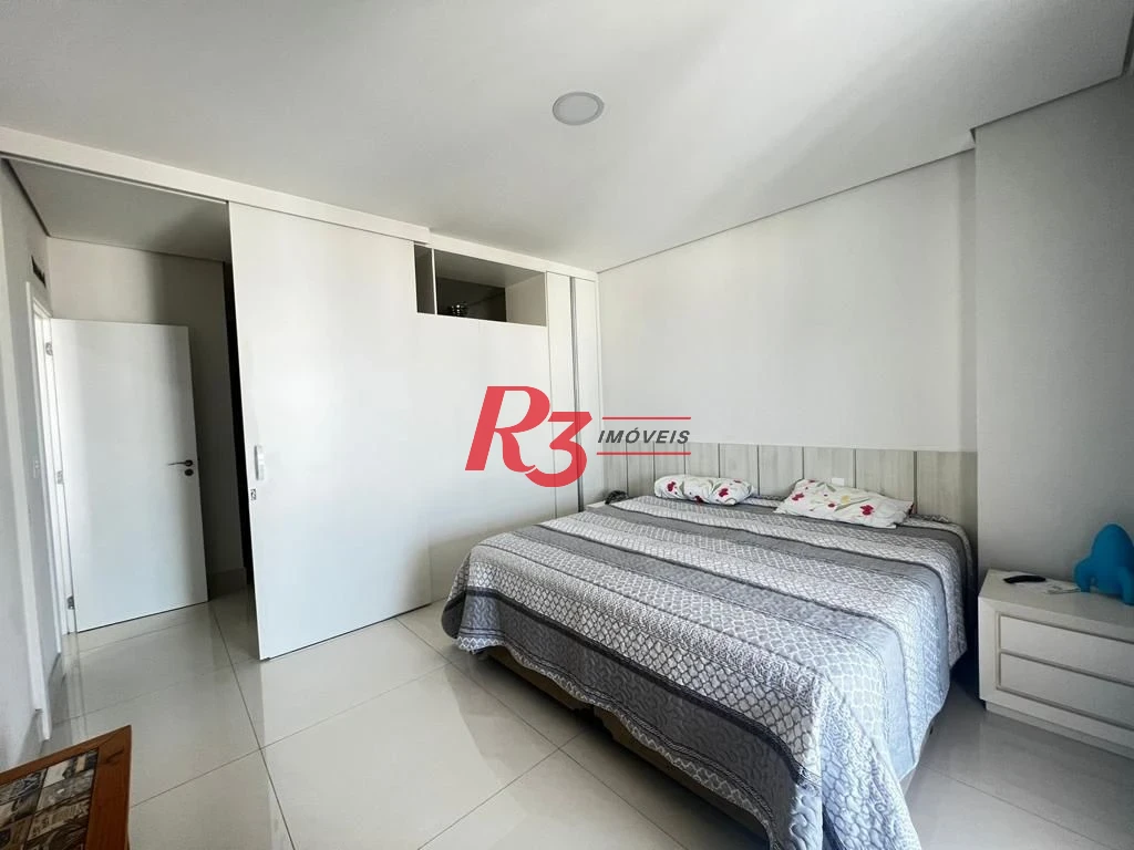 Apartamento para alugar, 106 m² por R$ 9.000,00/mês - Aparecida - Santos/SP
