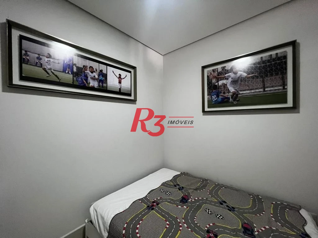 Apartamento para alugar, 106 m² por R$ 9.000,00/mês - Aparecida - Santos/SP