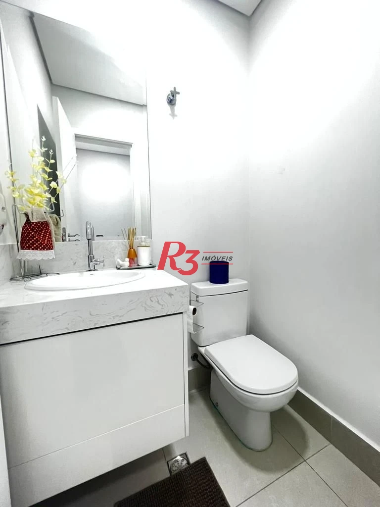 Apartamento para alugar, 106 m² por R$ 9.000,00/mês - Aparecida - Santos/SP