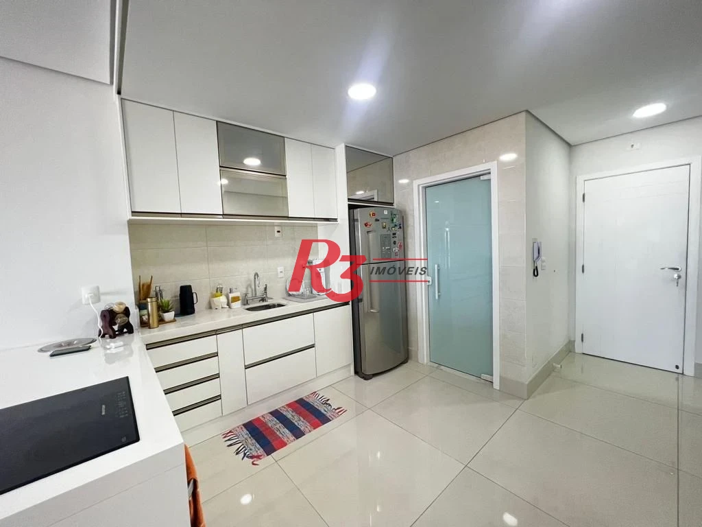 Apartamento para alugar, 106 m² por R$ 9.000,00/mês - Aparecida - Santos/SP