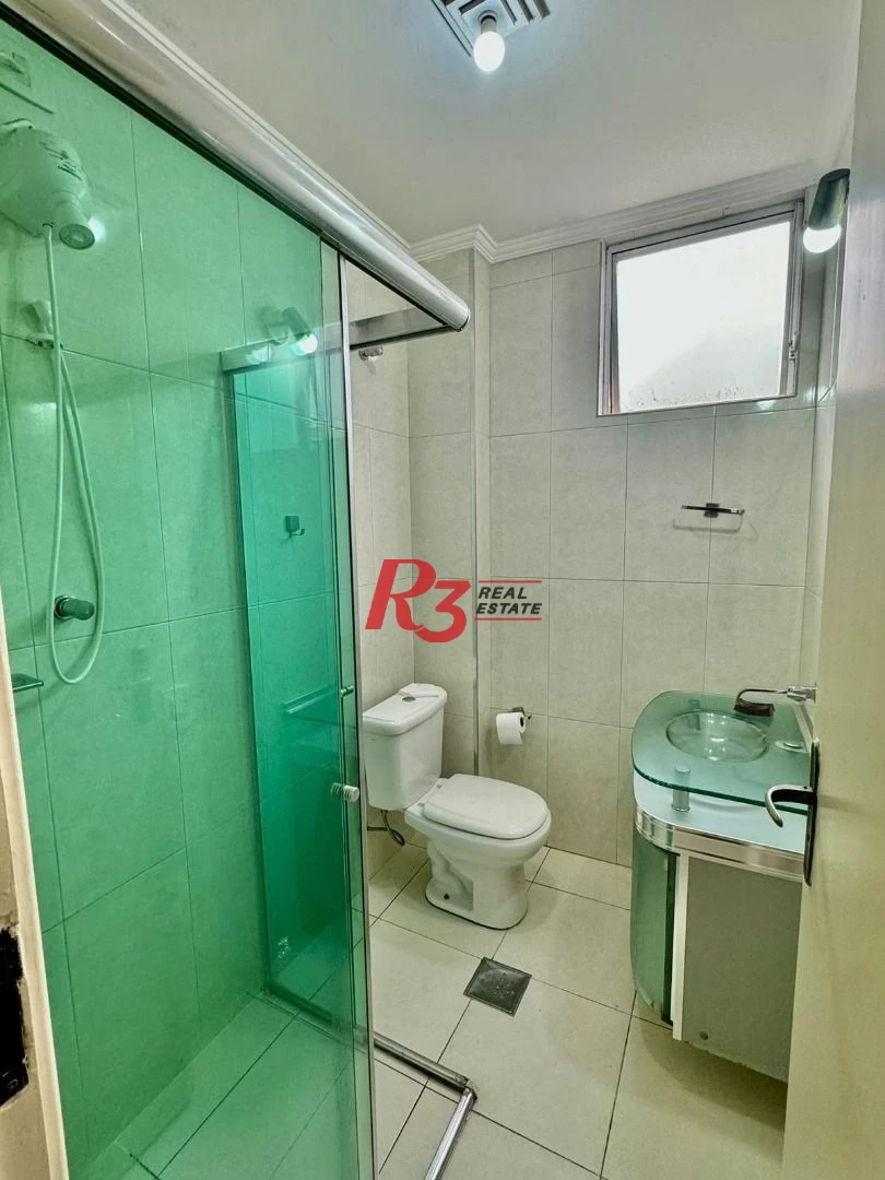 Apartamento para alugar, 102 m² por R$ 4.500,00/mês - Gonzaga - Santos/SP