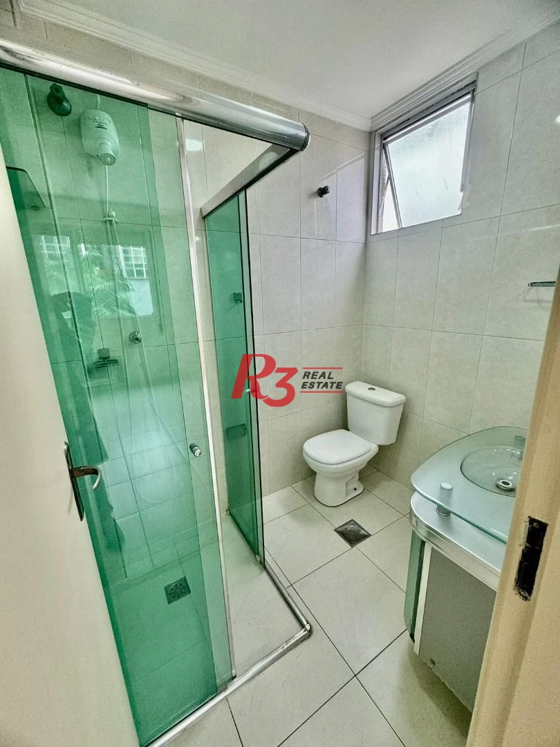 Apartamento para alugar, 102 m² por R$ 4.500,00/mês - Gonzaga - Santos/SP