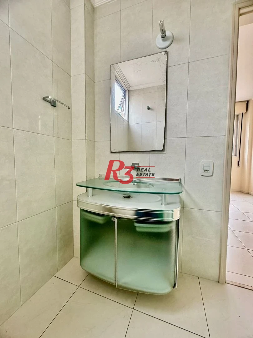 Apartamento para alugar, 102 m² por R$ 4.500,00/mês - Gonzaga - Santos/SP