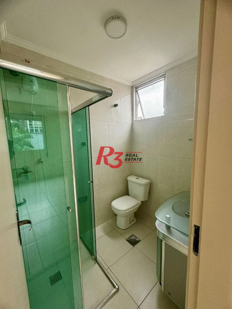 Apartamento para alugar, 102 m² por R$ 4.500,00/mês - Gonzaga - Santos/SP