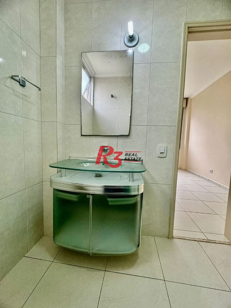 Apartamento para alugar, 102 m² por R$ 4.500,00/mês - Gonzaga - Santos/SP