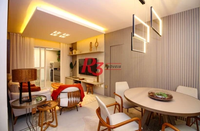 Apartamento com 3 quartos à venda, 125 m² por R$ 2.250.000 - Aparecida - Santos/SP