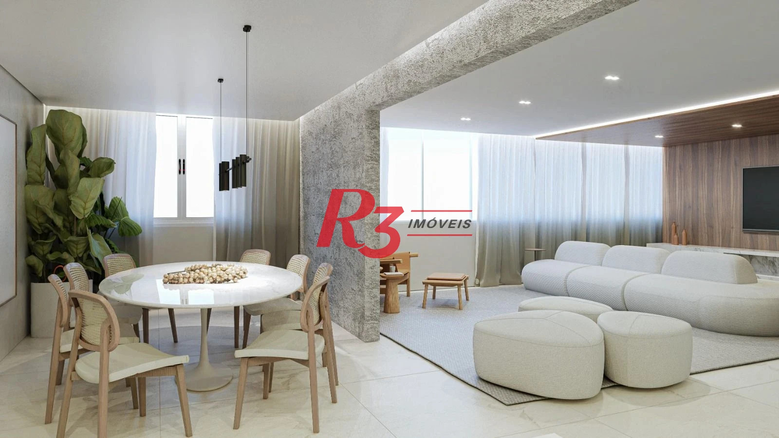 Apartamento à venda, 223 m² por R$ 2.590.000,00 - Boqueirão - Santos/SP