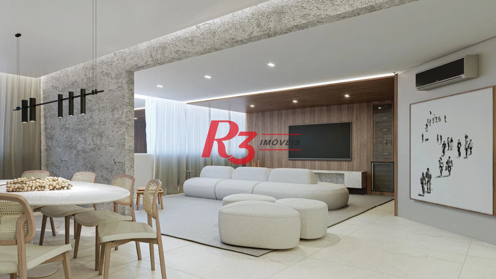 Apartamento à venda, 223 m² por R$ 2.590.000,00 - Boqueirão - Santos/SP
