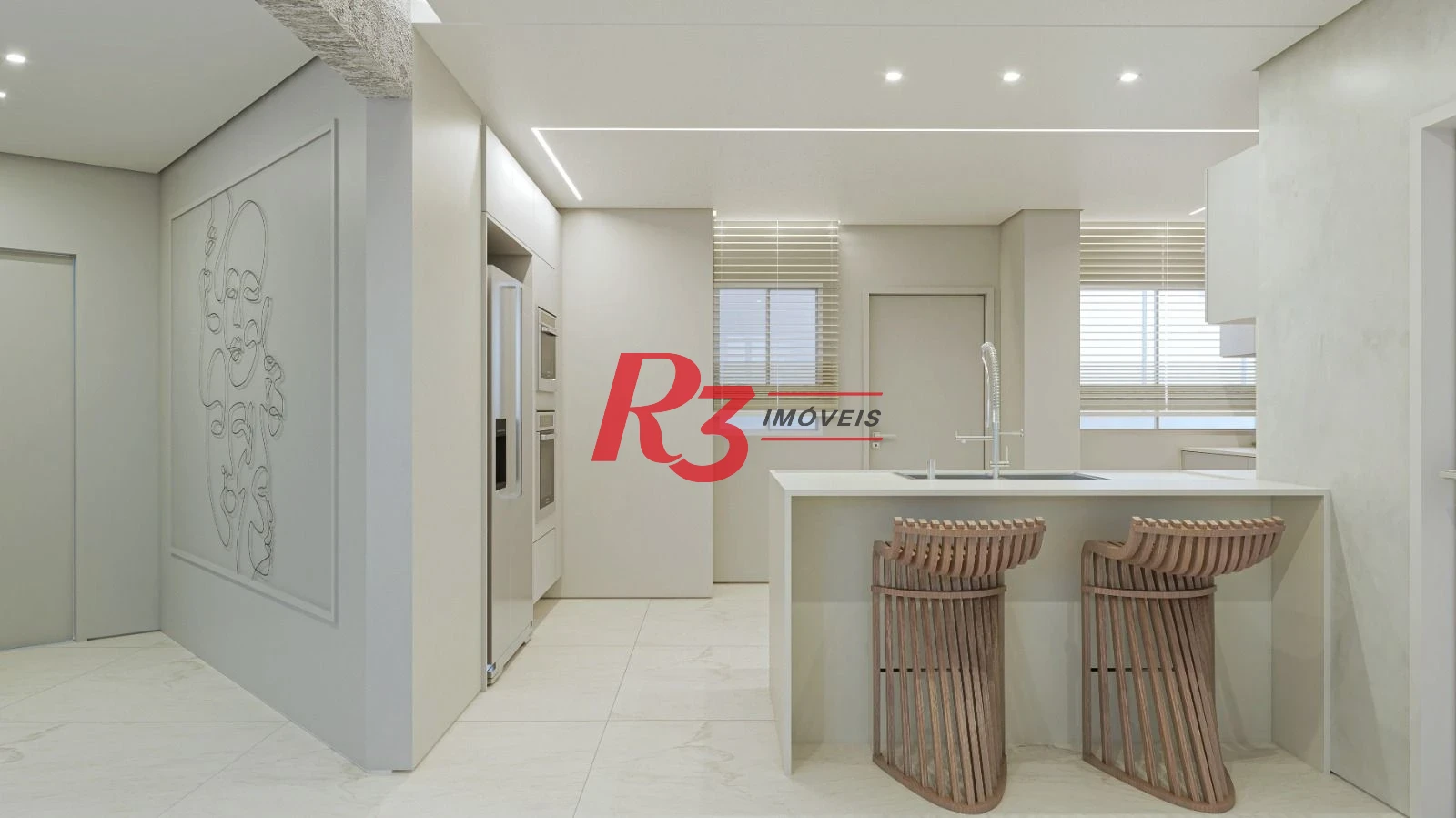 Apartamento à venda, 223 m² por R$ 2.590.000,00 - Boqueirão - Santos/SP
