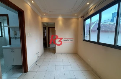 Apartamento com 2 dormitórios à venda, 46 m² por R$ 370.000,00 - Campo Grande - Santos/SP